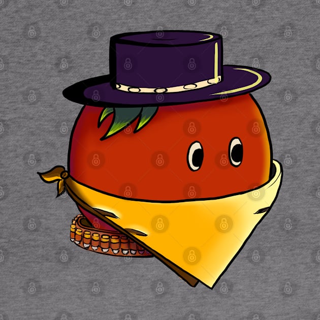 Western Bandana Bandit Tomato by OurSimpleArts